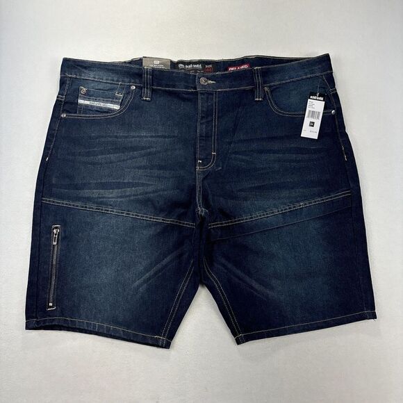NWT Ecko Unltd Mens Shorts 46x11  759 Relaxed Denim Utility Dirty Dozen‎ Baggy - Picture 1 of 15